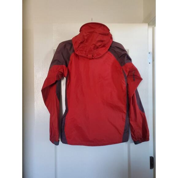 Mont-Bell Ultra-Light Red Maroon Hiking Gorpcore Outdoor Rain Jacket, Women's XS - Picture 8 of 11